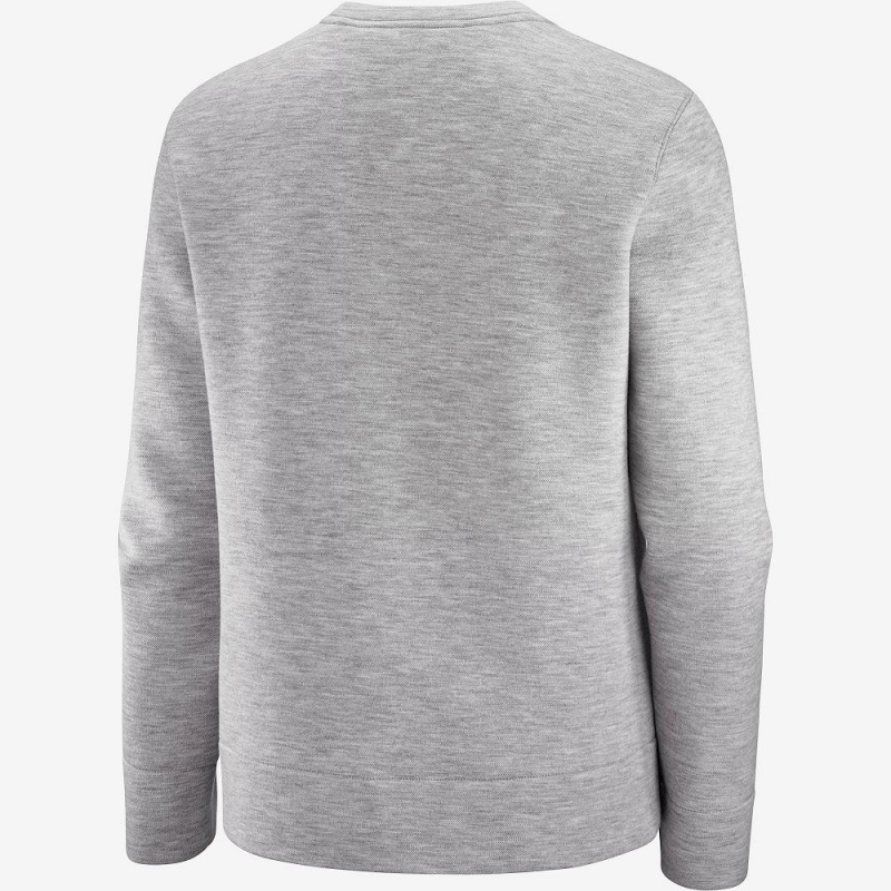 Pulls De Golf Salomon Sight Crew Neck W Femme Gray | 40162-NWJY