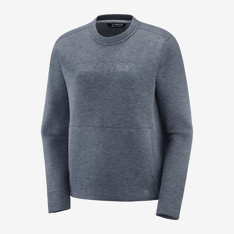 Pulls De Golf Salomon Sight Crew Neck W Femme Gray | 23957-YMPT