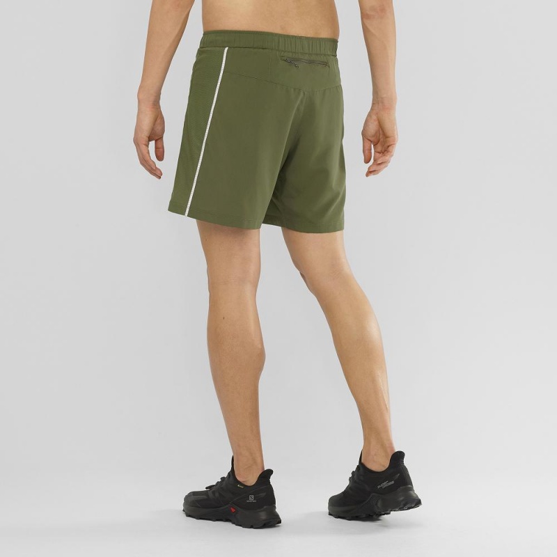 Short Salomon Agile 2In1 Homme Vert | 26197-ZGHN