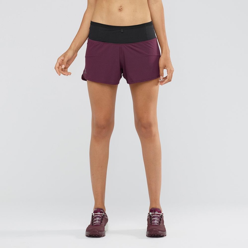 Short Salomon Sense Femme Violette | 45639-KQRJ