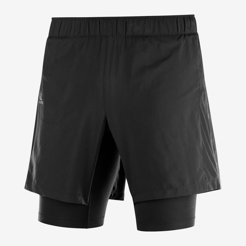 Short Salomon Xa Twinskin Homme Noir | 15487-CAQJ