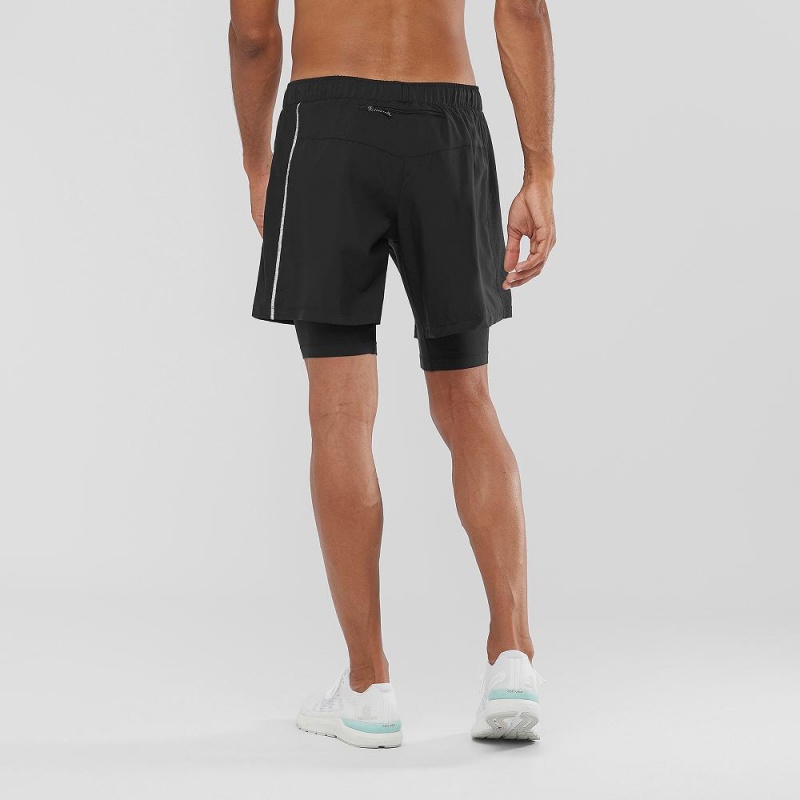 Short Salomon Xa Twinskin Homme Noir | 15487-CAQJ