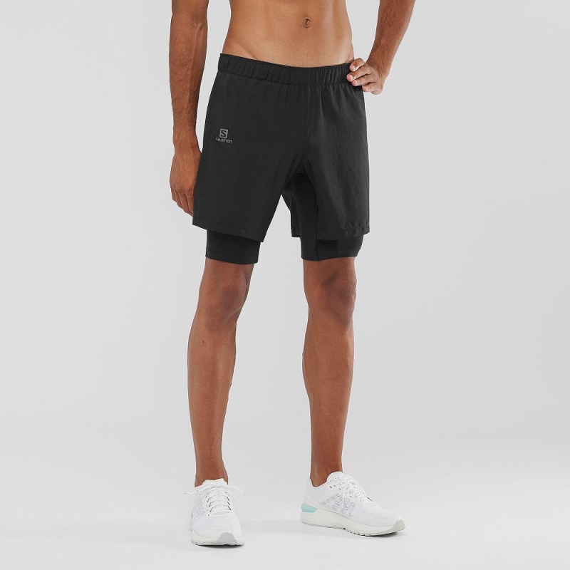 Short Salomon Xa Twinskin Homme Noir | 15487-CAQJ