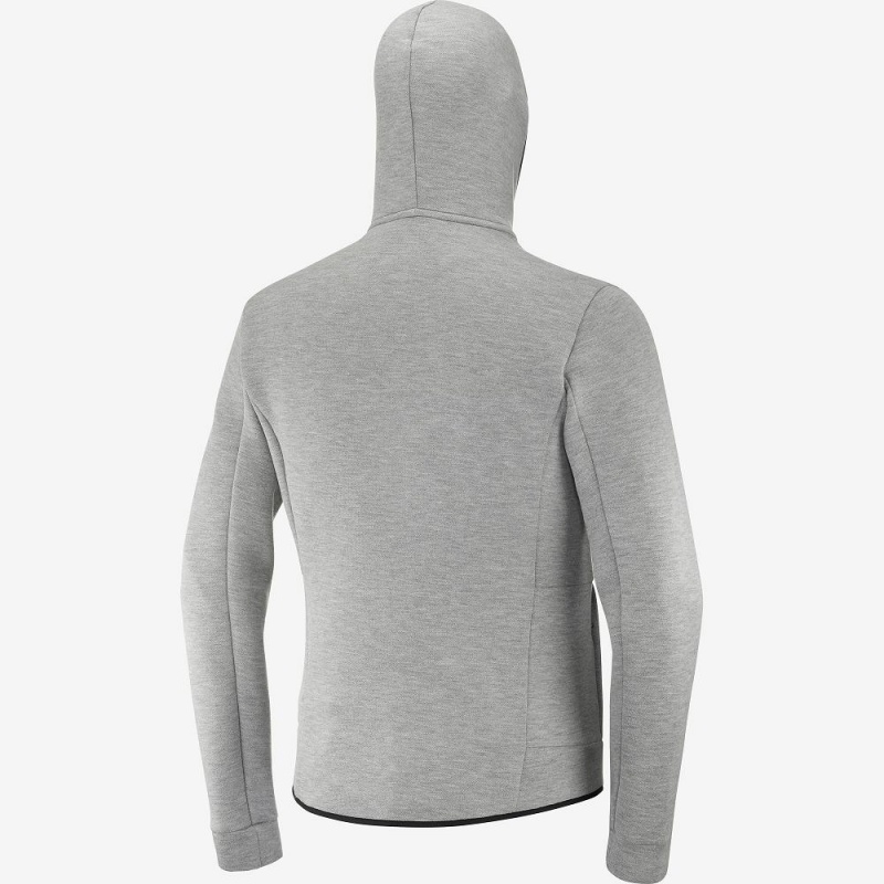 Sweat a Capuche Salomon Essential Warm Homme Gray | 17564-NOLF