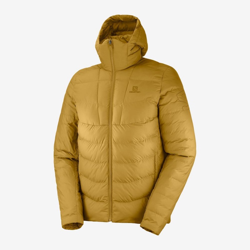 Sweat a Capuche Salomon Essential Xwarm Insulated Homme Jaune | 59106-DUOC