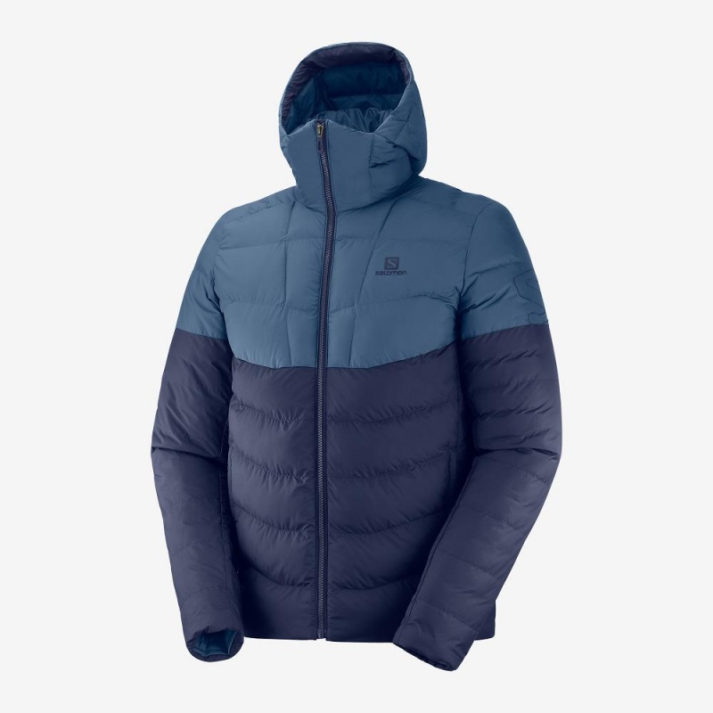 Sweat a Capuche Salomon Essential Xwarm Insulated Homme Bleu Marine | 68405-PSTZ