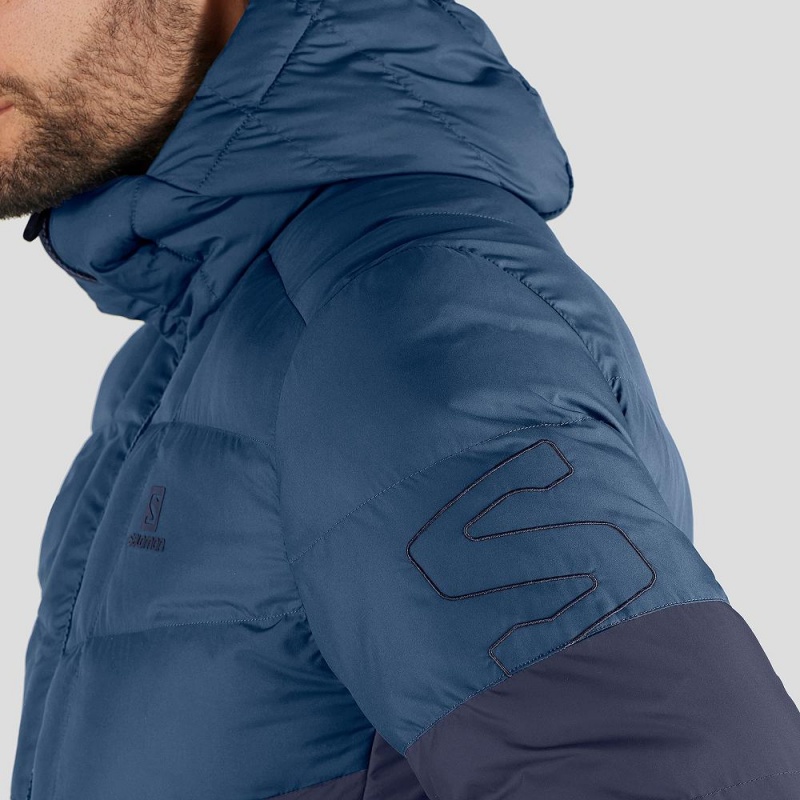 Sweat a Capuche Salomon Essential Xwarm Insulated Homme Bleu Marine | 68405-PSTZ