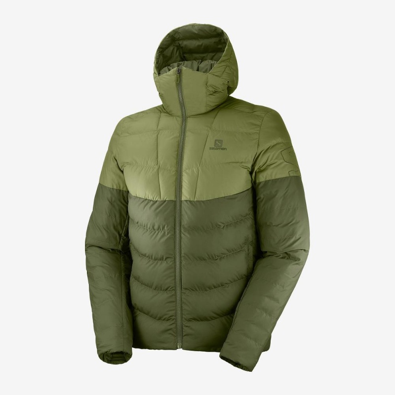 Sweat a Capuche Salomon Essential Xwarm Insulated Homme Vert | 47186-GBAN