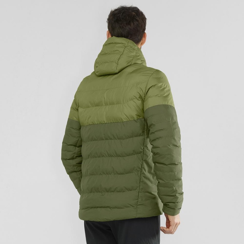 Sweat a Capuche Salomon Essential Xwarm Insulated Homme Vert | 47186-GBAN