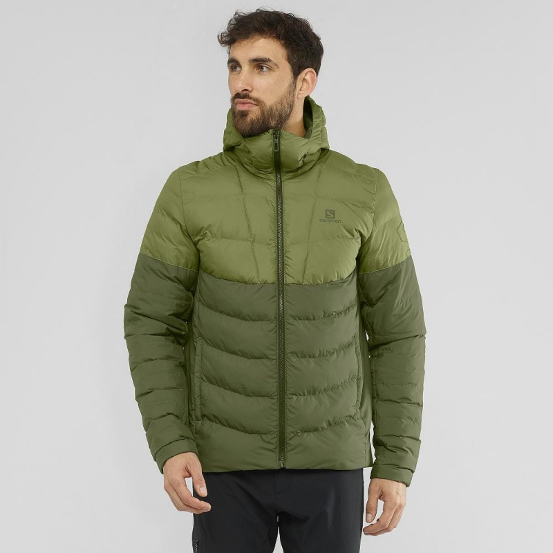 Sweat a Capuche Salomon Essential Xwarm Insulated Homme Vert | 47186-GBAN