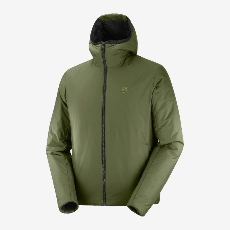 Sweat a Capuche Salomon Outrack Insulated Homme Vert | 60439-IZSE