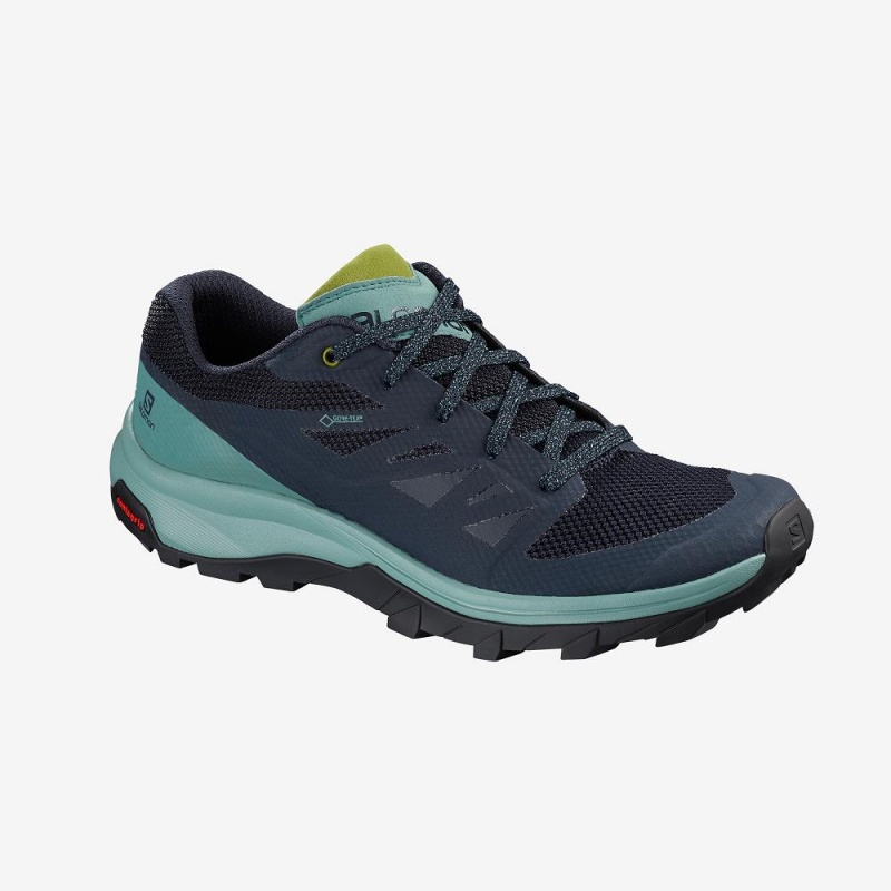 Trekking Salomon Outline Gore-Tex Femme Bleu Marine | 48265-VWAQ