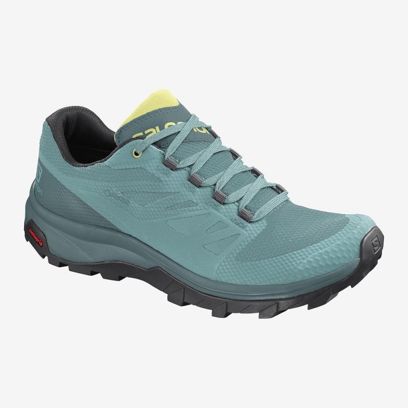 Trekking Salomon Outline Gore-Tex Femme Vert | 78249-DCEJ