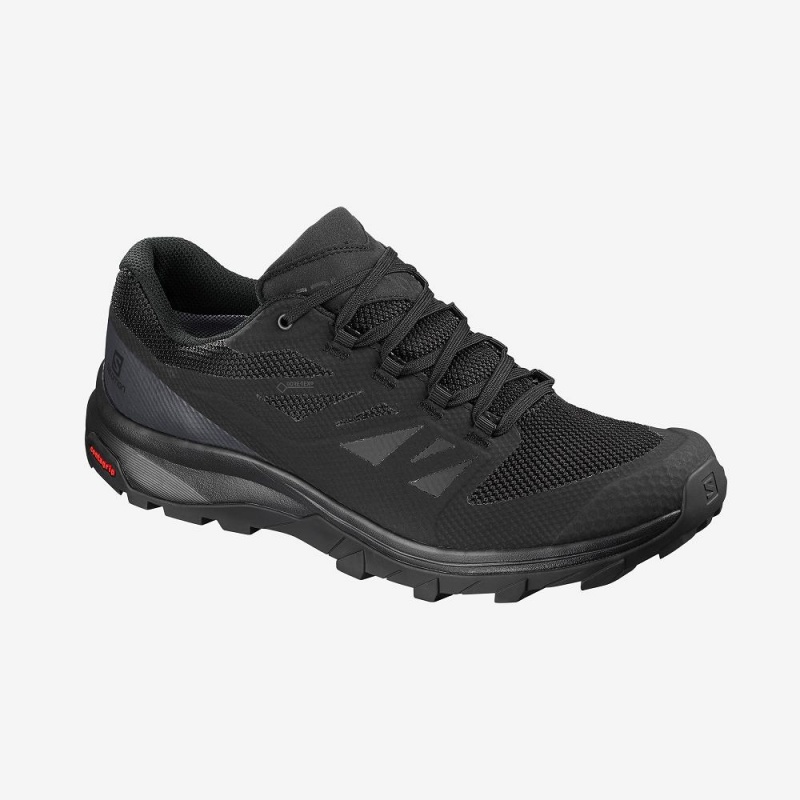 Trekking Salomon Outline Gore-Tex Homme Noir | 36092-EJKF