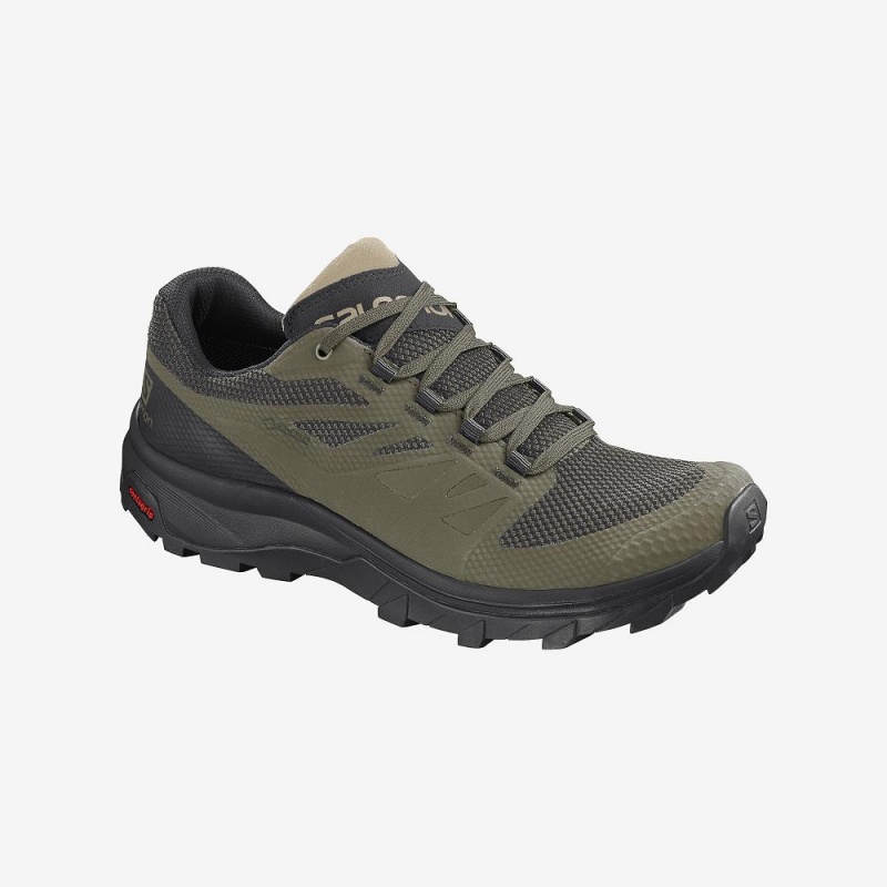 Trekking Salomon Outline Gore-Tex Homme Vert | 89631-ORQJ