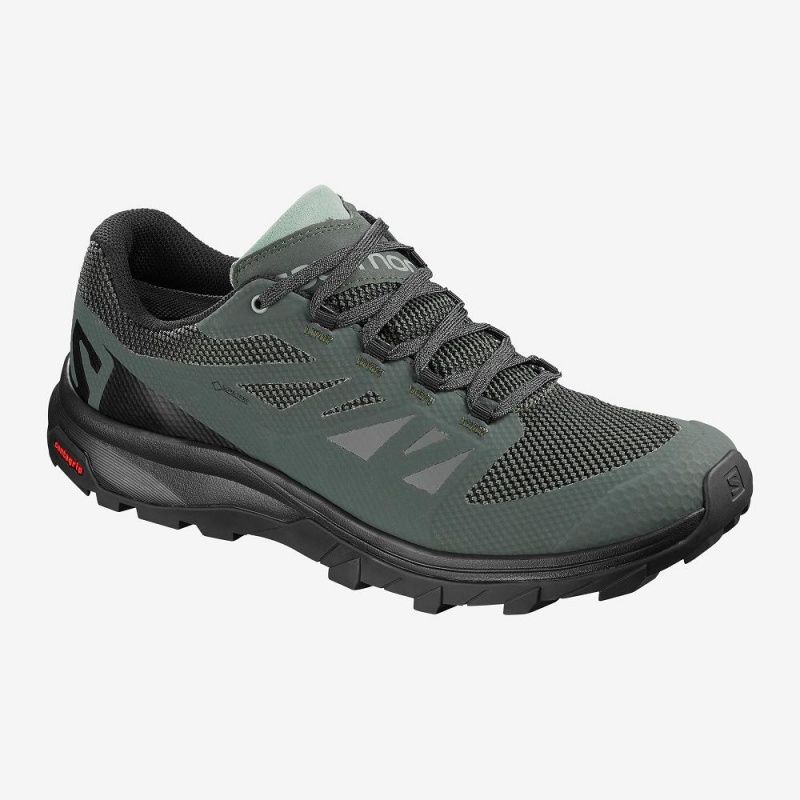 Trekking Salomon Outline Gore-Tex Homme Vert | 65374-FUSY