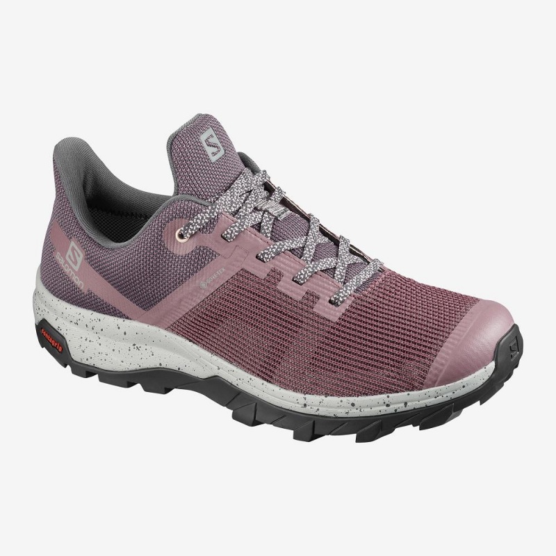 Trekking Salomon Outline Prism Gore-Tex Femme Rose | 52709-BYVK