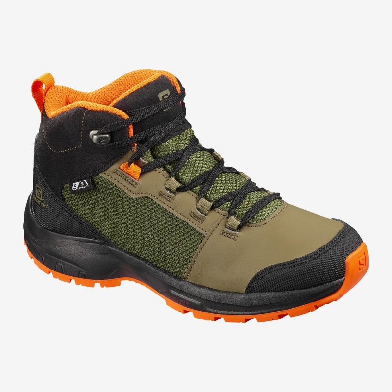 Trekking Salomon Outward Climasalomon Imperméables Enfant Vert | 13259-ZBAP