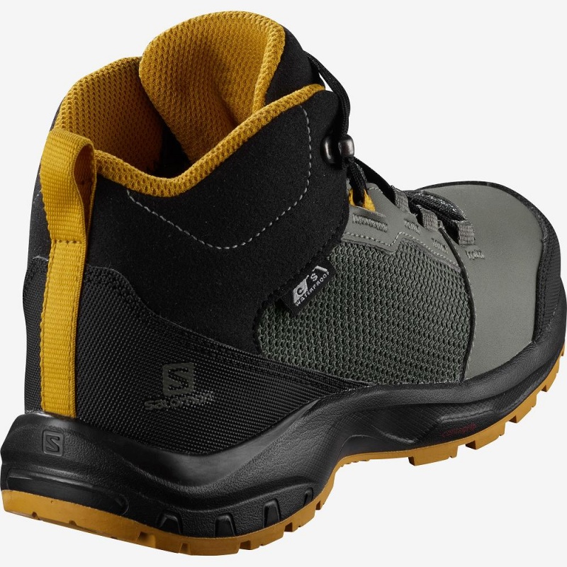 Trekking Salomon Outward Climasalomon Imperméables Enfant Vert | 53690-SCWV