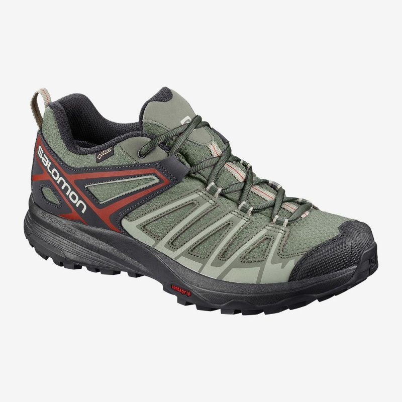 Trekking Salomon X Crest Gore-Tex Homme Vert | 41938-EQFA