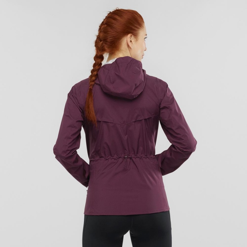 Veste De Course Salomon Bonatti Imperméables Femme Violette | 65819-JXKY