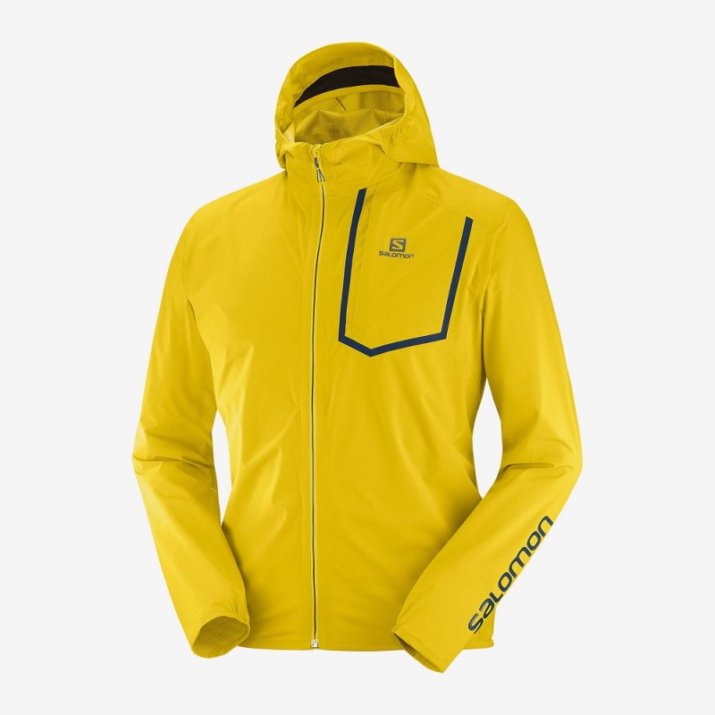 Veste De Course Salomon Bonatti Pro Wp Jkt M Homme Jaune | 17825-EPQM