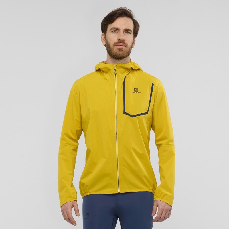 Veste De Course Salomon Bonatti Pro Wp Jkt M Homme Jaune | 17825-EPQM