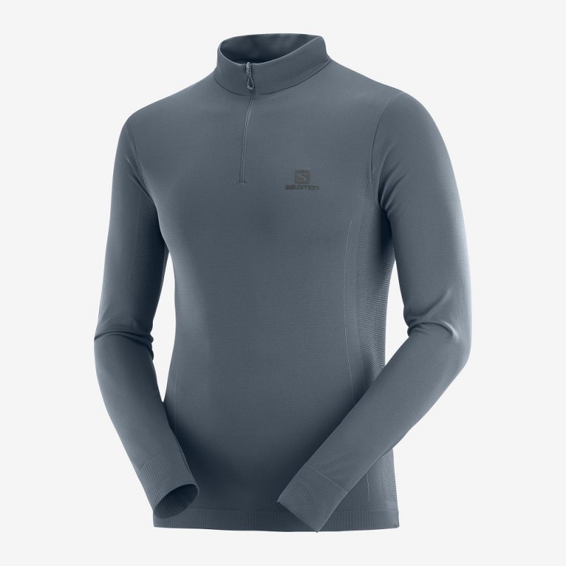 Veste De Course Salomon Essential Seamless Homme Gray | 79150-LIXF