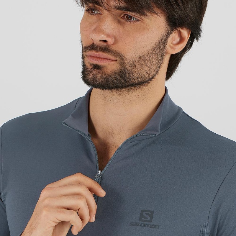 Veste De Course Salomon Essential Seamless Homme Gray | 79150-LIXF