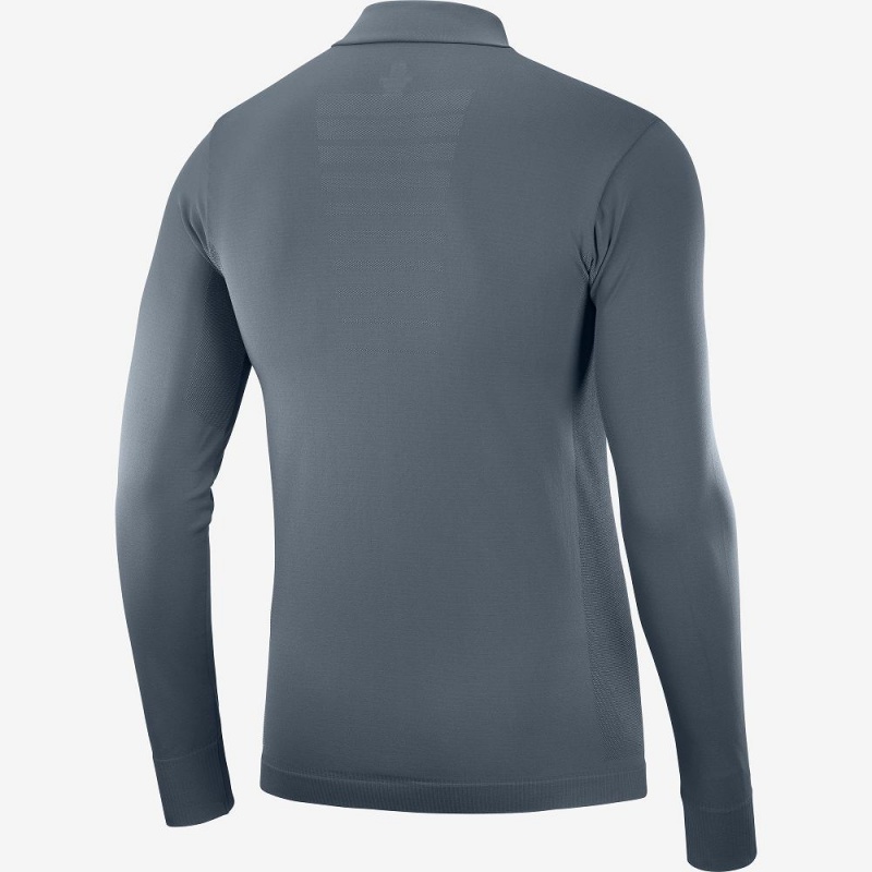 Veste De Course Salomon Essential Seamless Homme Gray | 79150-LIXF