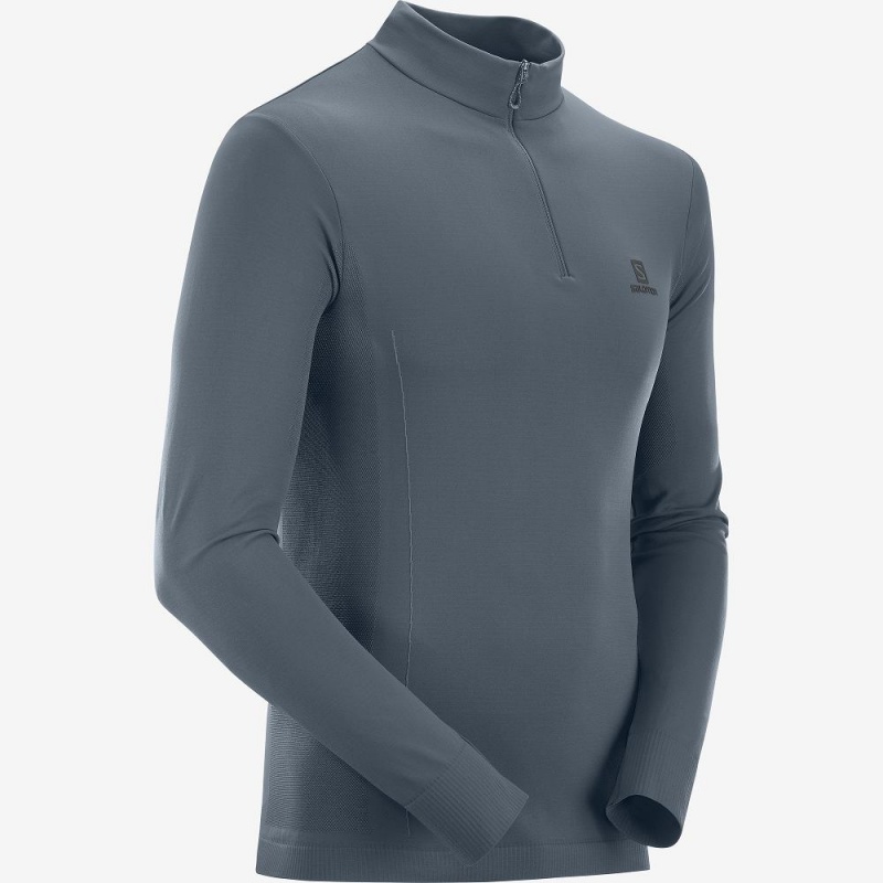 Veste De Course Salomon Essential Seamless Homme Gray | 79150-LIXF