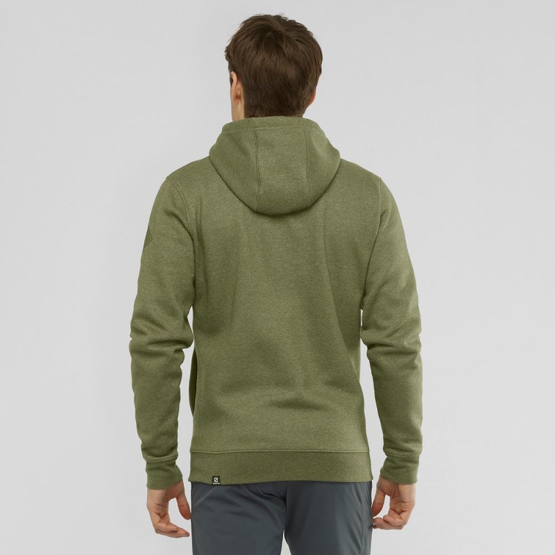 Veste De Course Salomon Shift Full Zip Hoodie M Homme Vert | 41083-MCUB