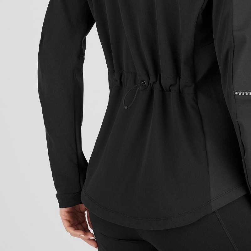 Veste Salomon Agile Softshell Femme Noir | 49608-VQKP