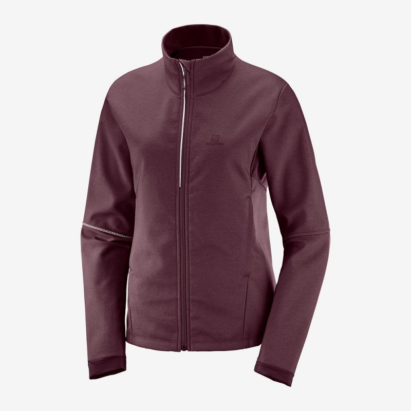 Veste Salomon Agile Softshell Femme Violette | 65082-SGAN