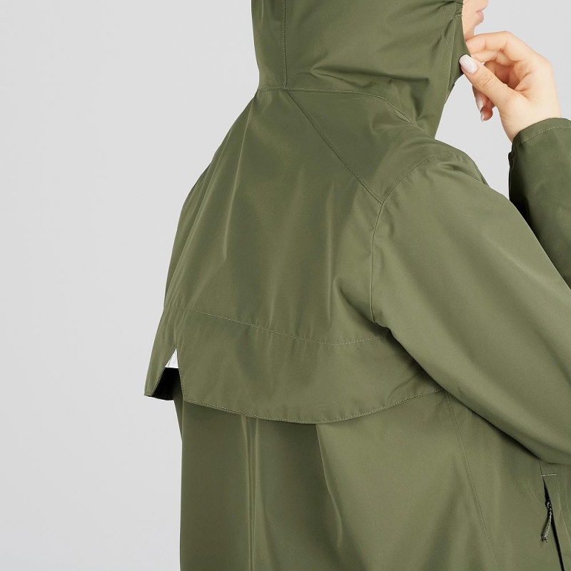 Veste Salomon Essential Imperméables 2L Femme Vert | 29753-QABK