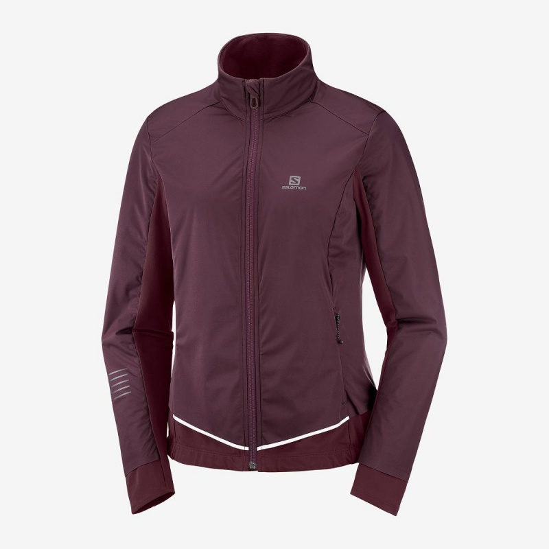 Veste Salomon Lightning Lightshell Jkt W Femme Violette | 34629-ARHJ