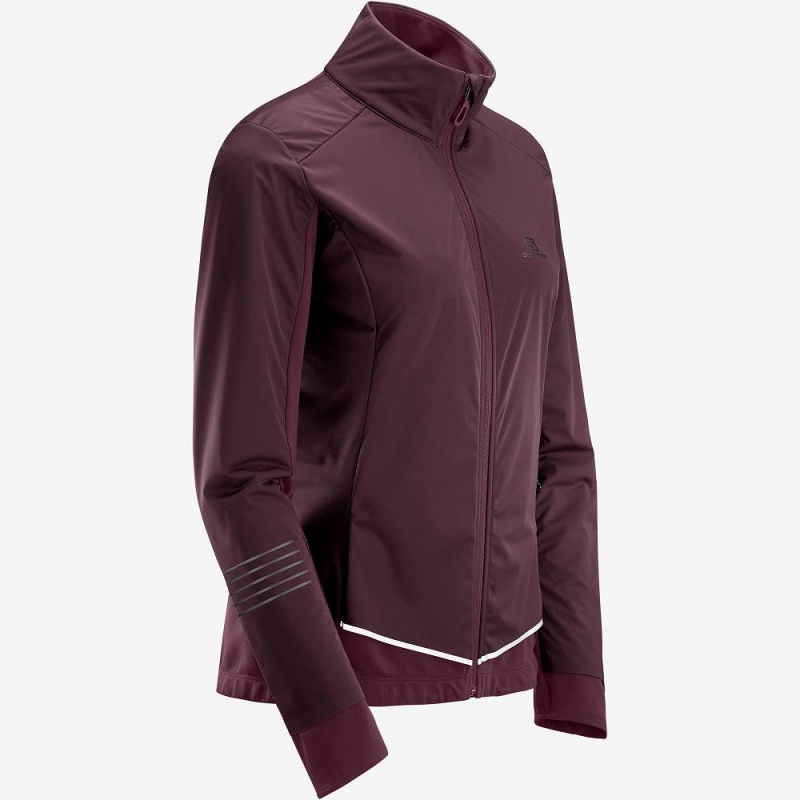 Veste Salomon Lightning Lightshell Jkt W Femme Violette | 34629-ARHJ