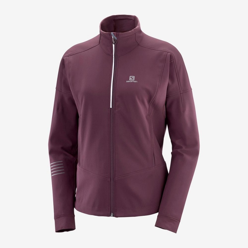 Veste Salomon Lightning Warm Sshell Jkt W Femme Violette | 60358-JPKD