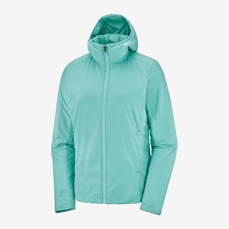 Veste Salomon Outrack Insulated Femme Vert | 23019-QLCF