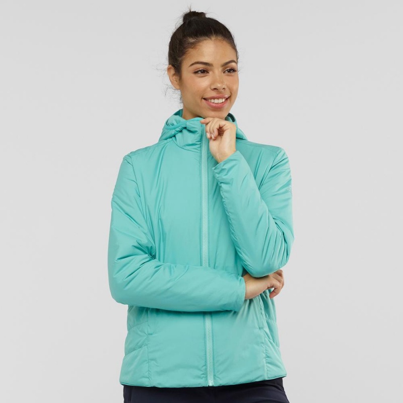 Veste Salomon Outrack Insulated Femme Vert | 23019-QLCF