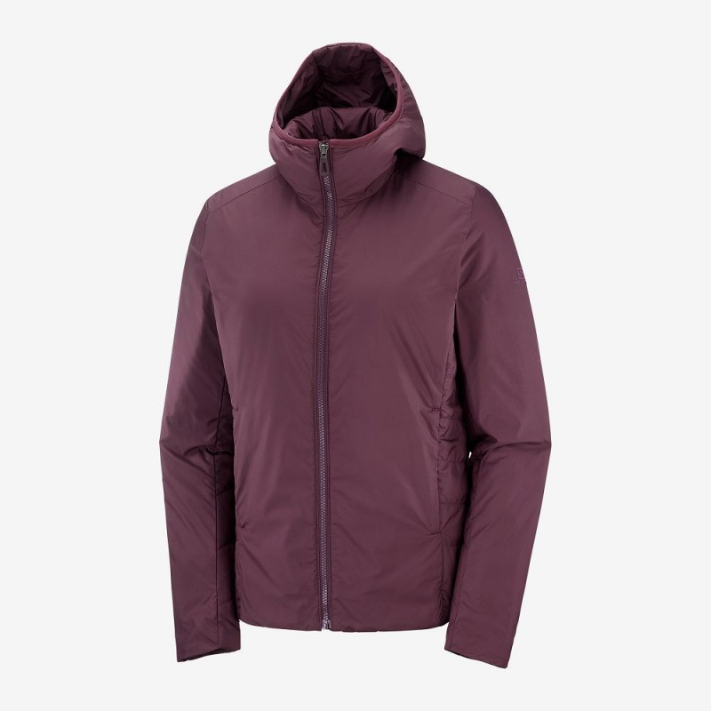 Veste Salomon Outrack Insulated Femme Violette | 90358-TEAM