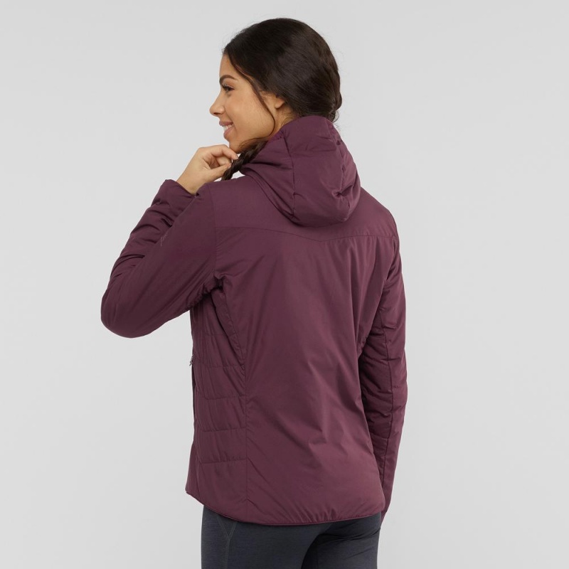 Veste Salomon Outrack Insulated Femme Violette | 90358-TEAM