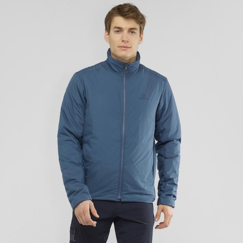 Veste Salomon Outrack Insulated Jacket M Homme Bleu Marine | 37804-BOKX