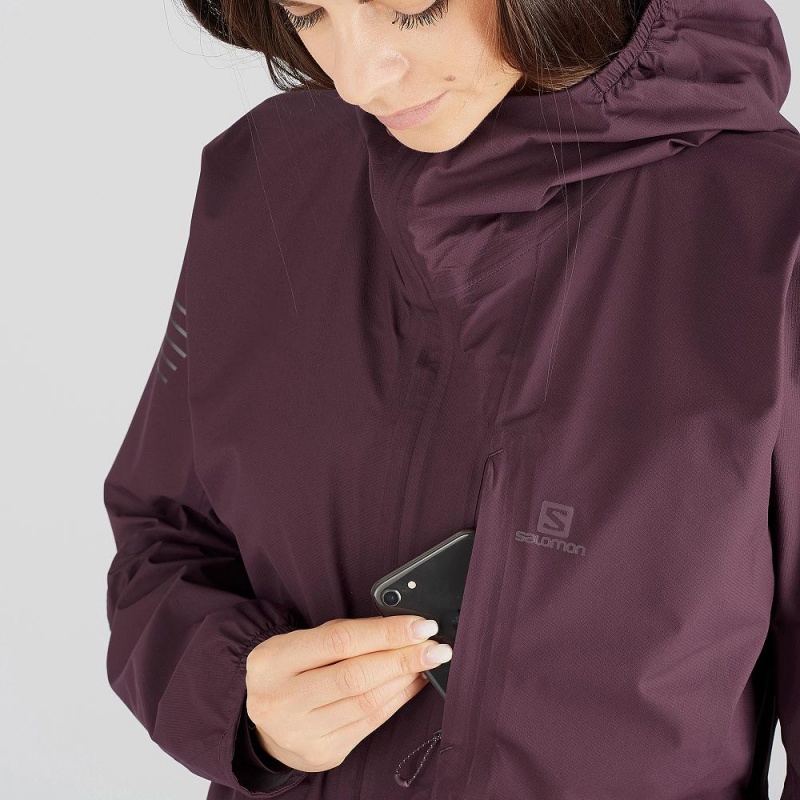 Veste Salomon Outspeed 360 3L Jkt W Femme Violette | 45306-SYQJ