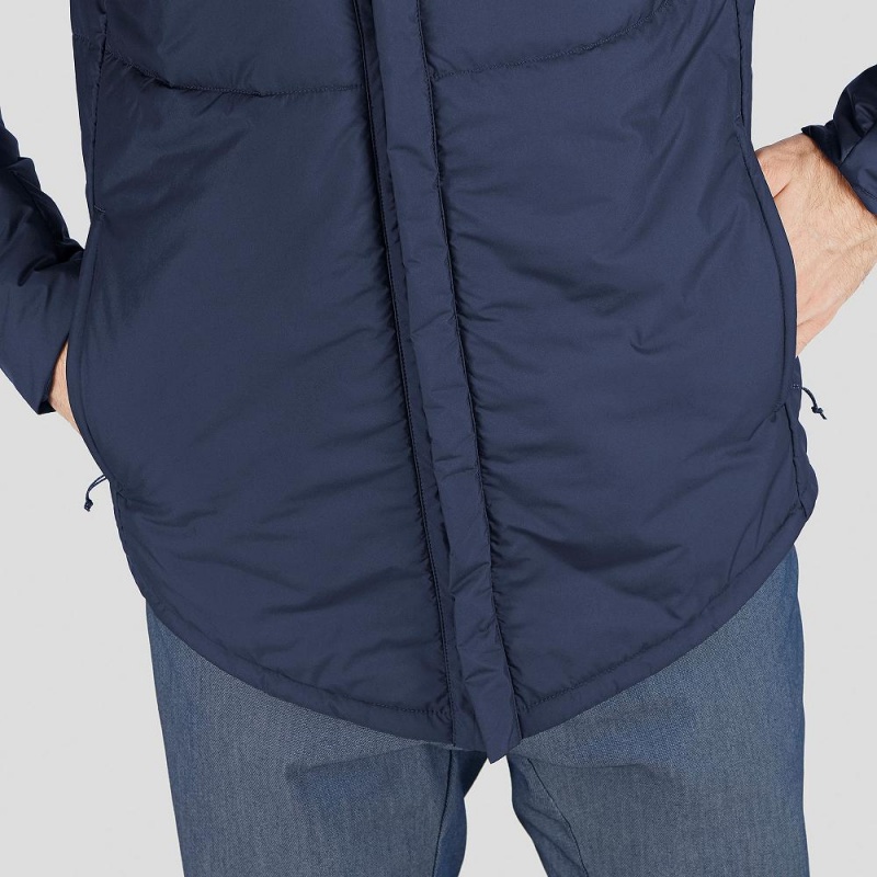 Veste Salomon Snowshelter Insulated Shirt M Homme Bleu Marine | 70385-DJHY