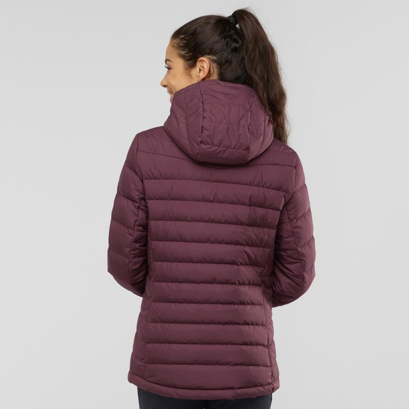 Veste Salomon Transition Down Hoodie W Femme Violette | 60783-HTZI