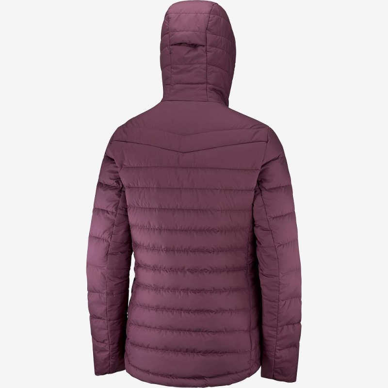 Veste Salomon Transition Down Hoodie W Femme Violette | 60783-HTZI