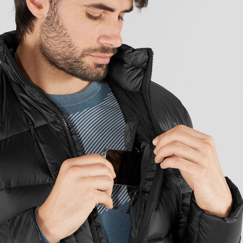 Veste Salomon Transition Down Jacket M Homme Noir | 70145-NMUO