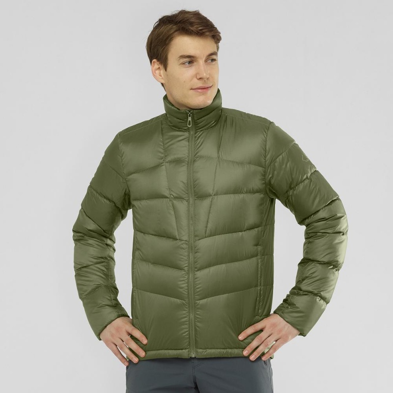 Veste Salomon Transition Down Jacket M Homme Vert | 19265-DKFC