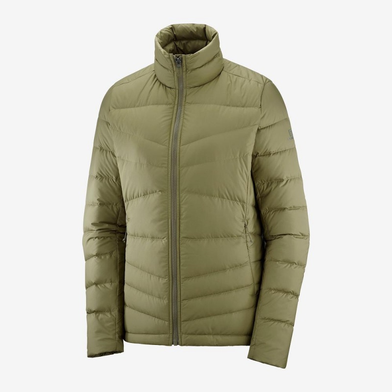 Veste Salomon Transition Down Jacket W Femme Vert | 86430-GZWL